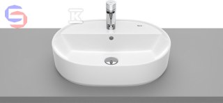 ROCA GAP Umywalka nablatowa owalna 55x40 cm z otworem na baterię