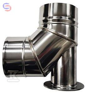 KRZYS-POL SKK Kolano 90° 60/100 mm ze stopą kondensacyjną stal