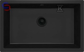 DEANTE CORDA Zlewozmywak granitowy 1-komorowy 980x685x325mm 20,75kg Nero