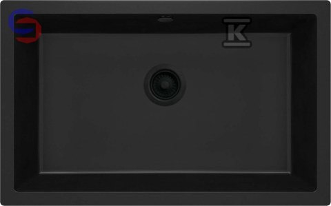 DEANTE CORDA Zlewozmywak granitowy 1-komorowy 980x685x325mm 20,75kg Nero