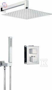 KOMPLET PODTYNKOWY NATRYSKOWY CHROM Z BO DEANTE