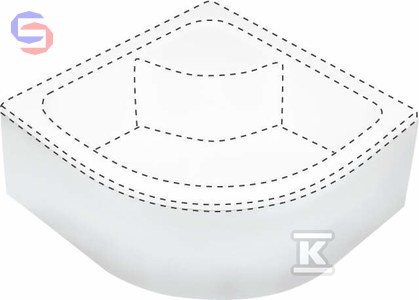 OSŁONA BRODZIKA DEEP, 80 CM DEANTE