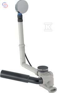 Geberit Syfon wannowy z korkiem automatycznym chrom 0,12x0,19x0,41m