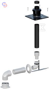 ONNLINE Zestaw kominowy przyłączeniowy kondensacyjny OLZB-08(S)_ORYG DN60/100 0,66x0,28x0,35m 3,76kg