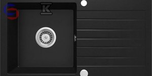 DEANTE ZORBA Zlewozmywak granitowy 1-komorowy Nero 760x440x160 mm