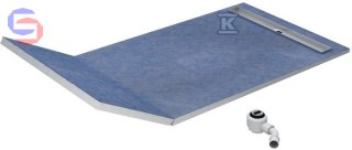 SCHEDPOL SUBPLATE Brodzik podpłytkowy 130+50x80x5/12,5 cm 10,8kg