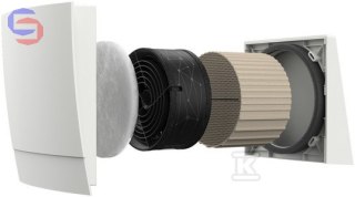 KERMI D13 Rekuperator ścienny kompletny zestaw 0,25x0,27x0,53m 4,3kg