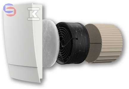 KERMI D13 Rekuperator ścienny zestaw startowy 0,27x0,22x0,39m 3kg