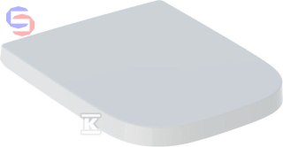 Geberit Selnova Square Deska sedesowa wolnoopadająca 0,46x0,37x0,055m metalowe zawiasy