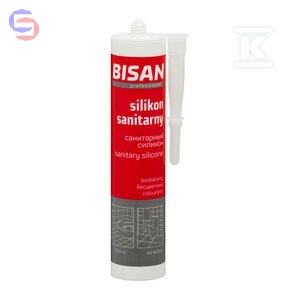 BISAN Silikon Sanitarny Bezbarwny 300ml Kartusz