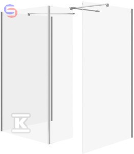 WALK-IN MILLE RU.ŚCI.CHR.90X90X90X30X20 CERSANIT