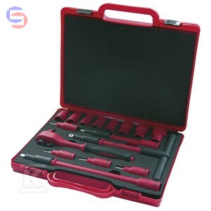 HAUPA Zestaw kluczy nasadowych VDE 3/8" ECO 2,5kg walizka