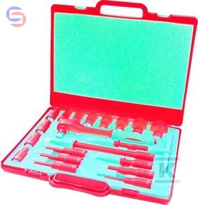 HAUPA Zestaw kluczy nasadowych VDE 1/2" ECO 4kg walizka