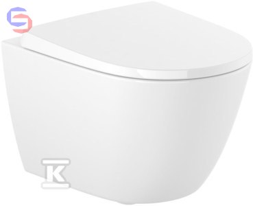 ROCA ONA COMPACTO Miska WC podwieszana Rimless 0,35x0,36x0,48m + deska duroplast A34H689000