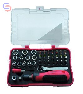 MODECO EXPERT Zestaw wkrętaków minigrzechotka 45cz PVC