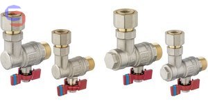 FERRO Zestaw zaworów kątowych pod kocioł 2-funkcyjny ZK2F1520 1,38kg