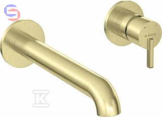 DEANTE SILIA Bateria umywalkowa podtynkowa złoto szczotkowane 0,25x0,23x0,08m