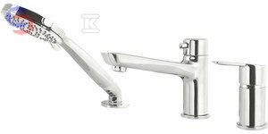 BATERIA WANNOWA 3-OTWOROWA ARNIKA, CHROM DEANTE