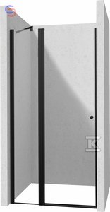 DRZWI PRYSZ.120CM-UCHYL.KERRIA PLUS NERO DEANTE