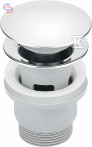 KOR.UM/BIDET-Z PRZELEWEM CLICK-CLACK CHR DEANTE