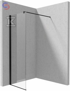 ŚCI.PRYSZ/WALK-IN 50CM KERRIA PLUS NERO DEANTE