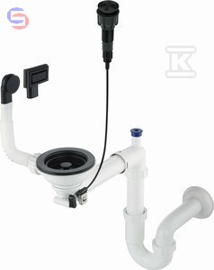SYF.ZLEW GRANIT 1-KOM.SPACE-SAVER NERO DEANTE