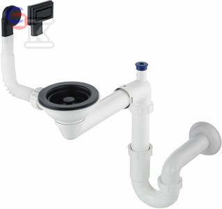 SYF.ZLEW GRANIT 1-KOM.SPACE-SAVER NERO DEANTE