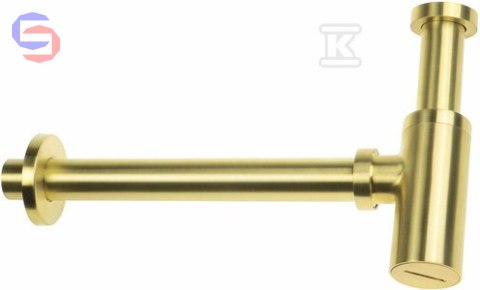 DEANTE SYFON OKRĄGŁY ZŁOTO SZCZOTKOWANE 360x60x120mm 0,74kg