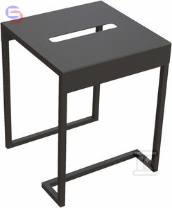 TABORET - STOLIK ŁAZIENKOWY MOKKO, NERO DEANTE