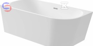 DEANTE SILIA Wanna akrylowa narożna wolnostojąca lewa 160cm biały