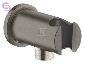 GROHE RAINSHOWER Kolanko przyłączeniowe ścienne Brushed Hard Graphite 74x75x115mm