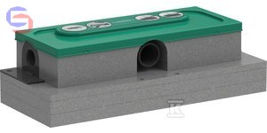 HANSGROHE UBOX UNIVERSAL Zestaw podstawowy odpływ liniowy 0,15x0,18x0,43m