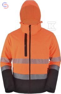 PROF Kurtka Softshell HI-VI Fluo Pomarańcz L Odzież Odblaskowa