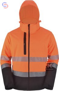 PROF Kurtka Softshell HI-VI Fluo Pomarańczowa M