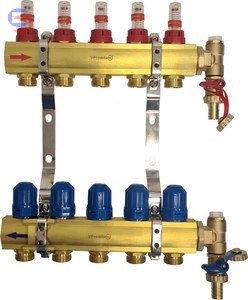 VESBO VPremium Rozdzielacz mosiężny 12-obw. 0,4x0,09x0,65m 8,19kg