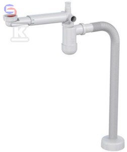 ROCA Syfon oszczędzający miejsce A858B48000 0,15kg 140x120x8mm