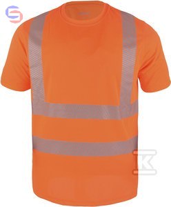 PROF T-SHIRT HI-VI FLUO Pomarańczowy XXL Odzież Odblaskowa