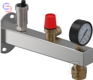 Uponor Fluvia Grupa Bezpieczeństwa 6 bar Inox 3/4"