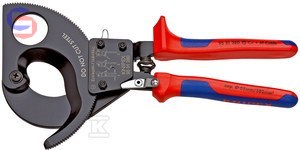 KNIPEX Nożyce do kabli 280mm z mechanizmem zapadkowym