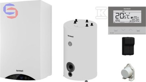 TERMET GOLD II PLUS 25 kocioł gazowy + zasobnik SG PLUS 140