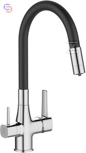 BATERIA ZLEWZ FILTREM GLAMOUR CHROM/CZARNY INVENA