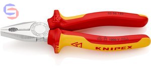 KNIPEX Szczypce uniwersalne izolowane VDE 180 mm 0,26kg
