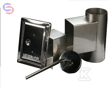 KRZYS-POL SJ Wyczystka z drzwiami i odskraplaczem 120 0,5mm do kotłów pellet